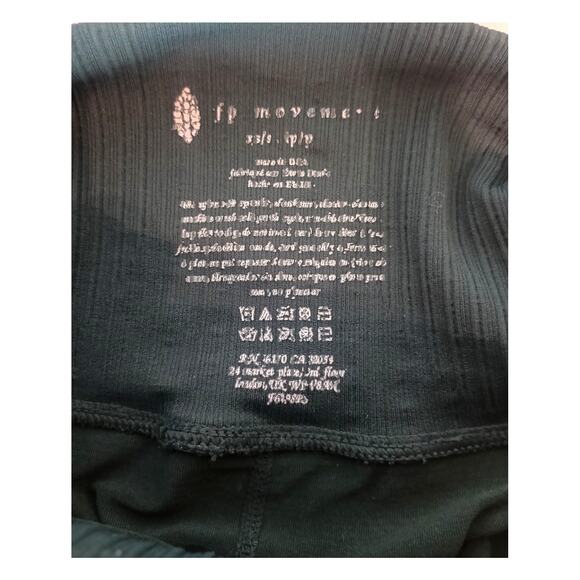 Free People Movement Good Karma Biker Shorts Small Green - Picture 3 of 7